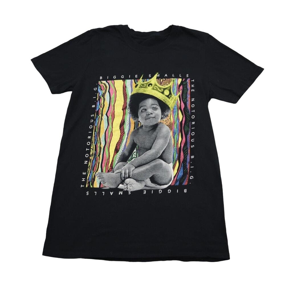 The Notorious BIG Shirt Mens S Black Crew Neck Short Sleeve Graphic Tee